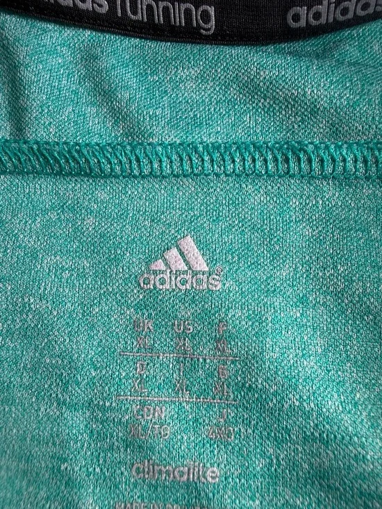 adidas Teal Heather Performance Racerback Tank - Picture 2 of 9